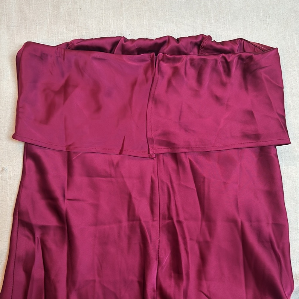NWT Petal & Pup Vienna Strapless Midi Dress, Berry, Women’s Size Large - Picture 8 of 16